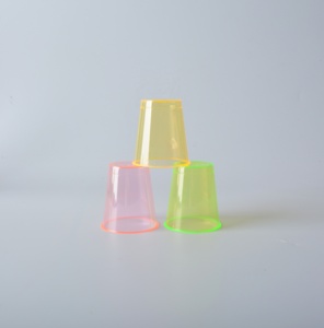 Disposable Shot Glass Disposable Disposable Plastic Cup Mini Round Shot Glass 1oz Multi Color
