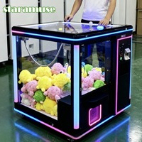 Machine à griffes Cube Claw Crane, jeux à monnayeur, mini machine de distribution de jouets en peluche, accepteur de billets, couleur personnalisable