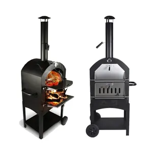 Thương Mại Lò Nướng Than Củi Woodfire Lò Nướng Than Nướng Gỗ Pallet Lò Nướng Bánh Pizza Thương Mại