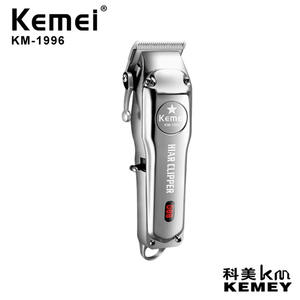 เครื่องตัดผมไฟฟ้า Kemei รุ่น KM 1996 แบบชาร์จได้ ตัวเครื่องโลหะ ใบมีดสแตนเลส พร้อมหวีปรับระดับ และน้ำมันหล่อลื่น - Product Image 3