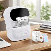 HZTZ Impresora Térmica de Etiquetas de Códigos de Barras Mini de Alta Calidad para Uso en el Hogar y la Oficina, Compatible con Android/iOS, Impresora de Recibos y Etiquetas