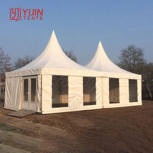 Tente Pagode Ignifuge Blanche 6mx6m pour Événements Extérieurs - Product Image 1