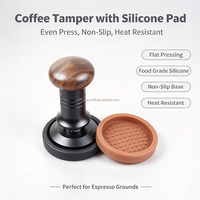 Tapis de pressage à café rond en silicone antidérapant, résistant à la chaleur, imperméable, facile à nettoyer, durable, pour verre