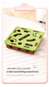 Kotak penyimpan mainan artefak dapat dimiringkan dengan lubang labirin kucing peliharaan klasik berbentuk kotak yang ramah lingkungan - Product Image 4