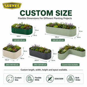 Jardinera Elevada de Forma Personalizada SEEYES, OEM ODM, Acero con Recubrimiento en Polvo, Diseño Personalizado, Directo de Fábrica - Product Image 4