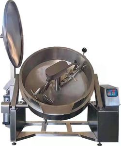 Wok planétaire en acier inoxydable de 200 L CE pour la cuisson industrielle du bœuf et des <span class=keywords><strong>champignons</strong></span>, la préparation de sauces épicées et de sauces sucrées - Product Image 1