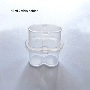 New Arrival <b>Plastic</b> Box 10ml 2 Vials Holder 3ml 2 Slot Peptide Packaging case Packing Waterproof Vial <b>Boxes</b> - Product Image 4
