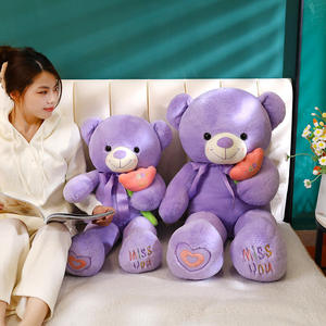 Grand ours en peluche super doux adorable avec rembourrage en coton PP, <span class=keywords><strong>cadeau</strong></span> d'anniversaire pour filles, <span class=keywords><strong>saint</strong></span> <span class=keywords><strong>valentin</strong></span> - Product Image 3