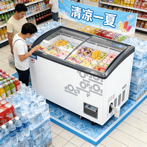 Congelador Comercial de Doble Puerta de Vidrio para Helados de Pescado, Congelador Rápido, Refrigerador, Enfriador para el Hogar - Product Image 6