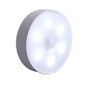 Luz nocturna Led redonda con control por sensor, alimentada por batería, detección de movimiento del cuerpo humano, lámpara de pared para dormitorio, pasillo - Product Image 1