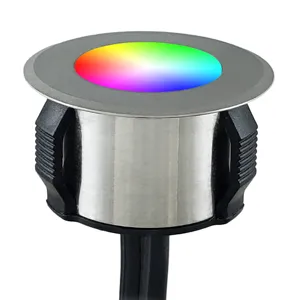 Esterno Ha Condotto La Luce Pavimento IP68 Impermeabile 12V Luce Della Piattaforma del Led RGBW colori completa gamma di colori