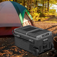 Systèmes de contrôle solaire pour batteries rechargeables 35L 45L 55L Réfrigérateur de véhicule AC.684.170 12V/24V/100-250V Mini-réfrigérateur portable pour voiture