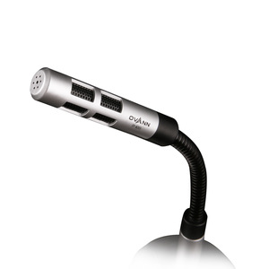 Ovann <b>Computer</b> <b>Microphone</b> OV-M369 Gooseneck Condenser With Led Lights USB-A Wired <b>For</b> Desktop Use - Product Image 3