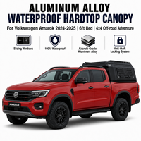 Capot rigide en alliage d'aluminium étanche pour pick-up Volkswagen Amarok 2024 2025, benne de 6 pieds, accessoires pour camion 4x4