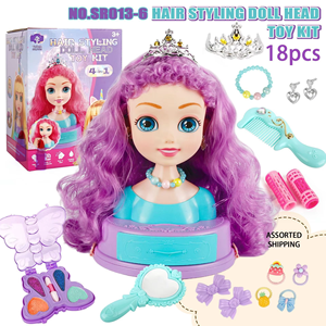 Kit de Maquillaje y Accesorios para el Cabello de Muñecas de Plástico para Niñas - Juego de Imitación de Princesa, Juguete Hecho a Mano, Regalo - Product Image 5
