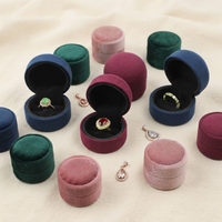Présentoir à bijoux en velours transparent avec couvercle étanche et fermeture à boucle, support de rangement pour bagues et colliers, boîtes à bijoux – Expédition immédiate