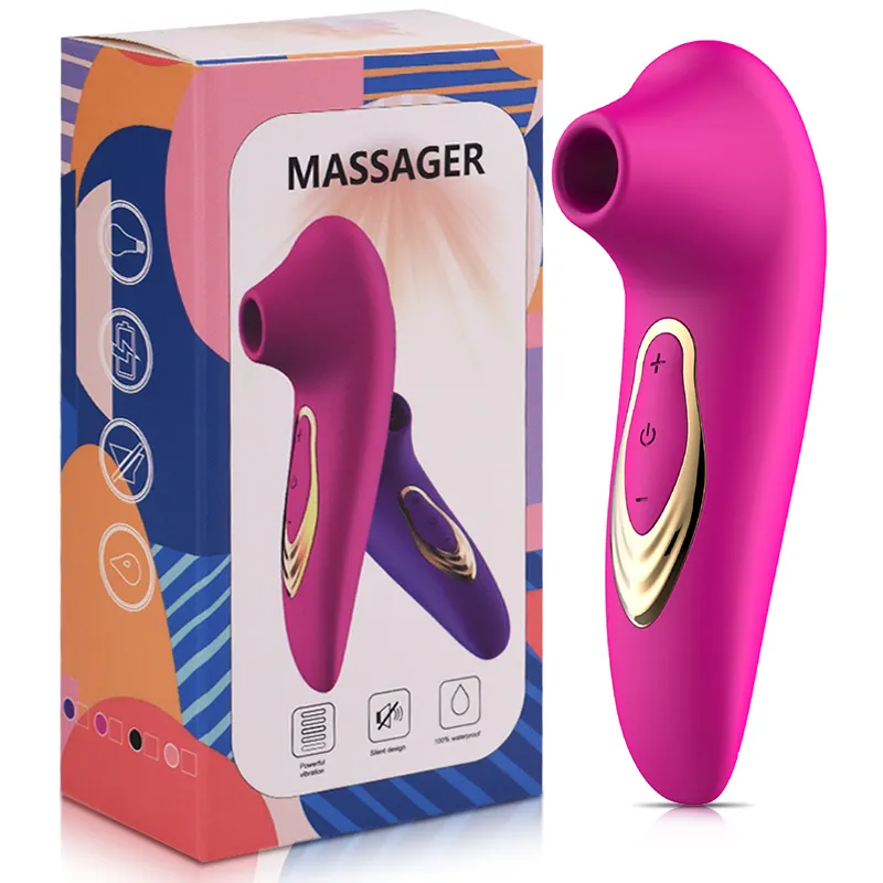 Pink Zoom Mini G-Punkt Klitoris-Saugvibrator für Damen Weibliche Erwachsene Klitoris-Spielzeug Silikon Vagina-Sauger-Vibrator 10 Geschwindigkeiten