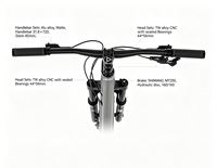 VTT de dirt jump GTR haut de gamme, cadre en aluminium, 150 mm de débattement, 12 vitesses, pour la conduite tout-terrain/sur sentier, vélo de montagne cross-country