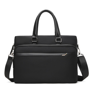 Sac à main pour homme d'affaires, sac à bandoulière, sac de bureau personnalisé, sac fourre-tout en cuir véritable, imperméable, avec logo, sac pour ordinateur portable. - Product Image 1