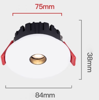 3W 5W 7W 12W Éclairage d'objet décoratif Éclairage intérieur Spot de plafond fixe