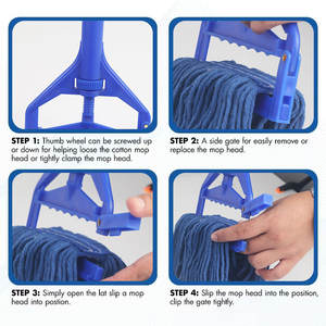 Msj מסחרי כבד msj עם ידית ארוכה, חוט looped-קצה רטוב עבור הבית, משרד, ניקוי רצפה - Product Image 3