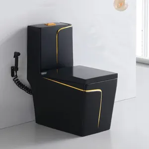 Penjualan Terbaik Guangdong Kamar Mandi Berkualitas Tinggi S Trap Closestool Saniter Toilet Keramik One Piece