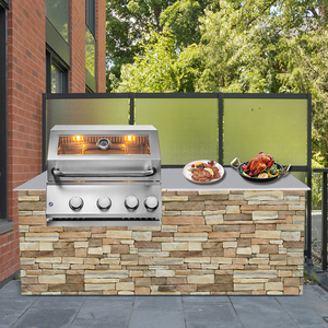 Cuisine extérieure pour usage domestique, barbecue à gaz encastrable pour extérieur - Product Image 5