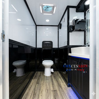 Remorque WC Mobile Préfabriquée et Portable pour Parcs, Campings et Espaces Publics aux États-Unis