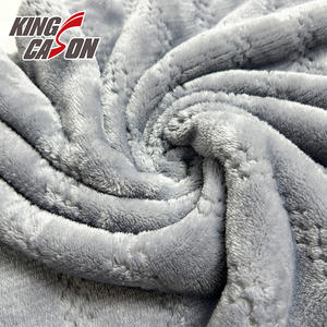 KINGCASON OEM/ODM Tecido Couleur 2.4m Personnalisé Rose Gris Solide Jacquard Polyester Corail Flanelle Polaire pour l'<span class=keywords><strong>Egypte</strong></span> Inde Marché - Product Image 2