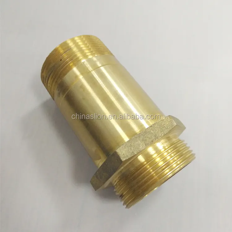 Đồng thau Chrome đánh bóng cao quality11/2 "cháy thiết bị sản xuất được sử dụng với vòi chữa cháy vòi phun pin giá núm vú