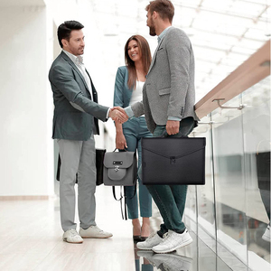 Tùy Chỉnh Organizer Tài Liệu Văn Phòng Đen <span class=keywords><strong>Pvc</strong></span> 24 <span class=keywords><strong>Pockets</strong></span> Chống Cháy A4 Accordion Mở Rộng Tập Tin Thư Mục - Product Image 6