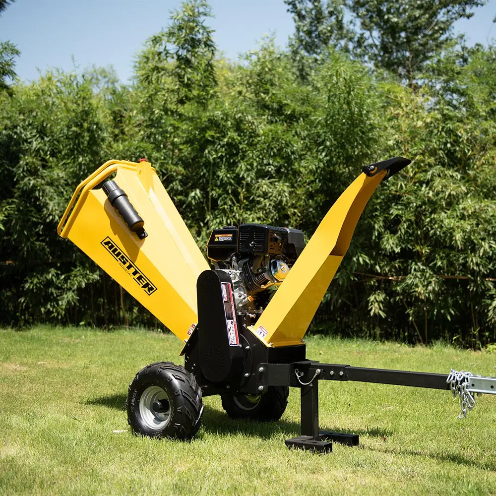 Déchiqueteuse de bois ATV à essence robuste AUSTTER de l'usine chinoise