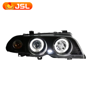 Pour <span class=keywords><strong>BMW</strong></span> Série 3 <span class=keywords><strong>E46</strong></span> Quatre Portes (1998-2002) - Nouvel Ensemble Phare LED Amélioré et Modifié avec Lentille à Ouverture - Product Image 1