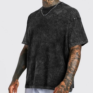 T-shirt Oversize Vintage in Cotone 260g per <span class=keywords><strong>Uomo</strong></span>, Stile Streetwear, Personalizzabile, Alta Qualità, Prezzo <span class=keywords><strong>di</strong></span> Fabbrica - Product Image 4