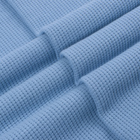 Tissu gaufré brocart en polyester-coton tricoté, résistant à l'abrasion, prêt à l'emploi toutes saisons, 320g, style gaufre, à motif écossais