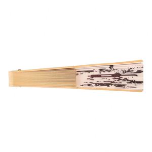Abanico de Madera Cuadrado de 23 cm, Hecho a Mano, Exquisito Abanico Plegable de Madera Negra, Abanico de Madera Plegable con Logotipo Personalizado, Regalo de Invitación de Boda - Product Image 4