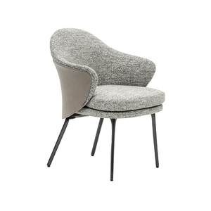 Silla de Comedor Moderna de Lujo con Brazos, Personalizable, de Tela, para Comedor, en Nuevo Diseño - Product Image 1