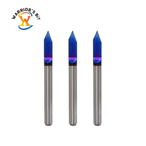 Dao khắc <span class=keywords><strong>CNC</strong></span> hình chữ V, đầu đơn 6mm, làm từ cacbua, phủ lớp Tin AItin, hỗ trợ tùy chỉnh ODM/OEM - Product Image 1