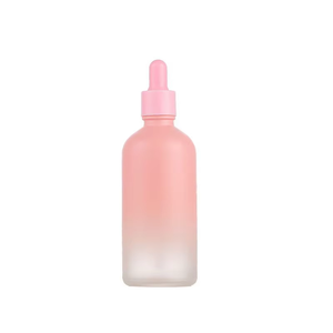 Vente en gros Flacon compte-gouttes vide en verre rose dégradé de 5ml à 100ml Flacon en verre pour sérum cosmétique huile essentielle - Product Image 6