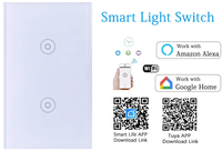 Interrupteur WiFi Tuya Smart Switch Accessoires Interrupteur d'alimentation 3 voies Wi-Fi Gradateur Télécommande Interrupteur de lumière