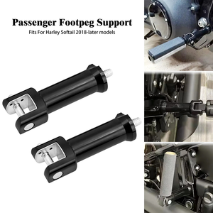 VIMAS Repose-pieds arrière chromés/noirs en aluminium pour Softail Breakout Fat <span class=keywords><strong>Bob</strong></span> 2018-2023, kit de montage pour systèmes de carrosserie de moto - Product Image 1