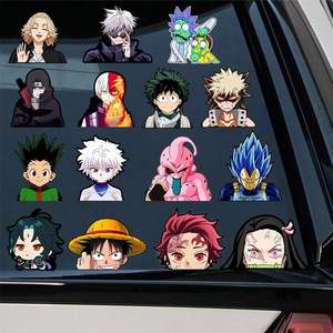 Pegatinas impermeables de Demon Slayer para niños, figuras de Anime Kochou <span class=keywords><strong>Shinobu</strong></span>, adhesivo creativo de coche, pegatina de movimiento para pared - Product Image 5