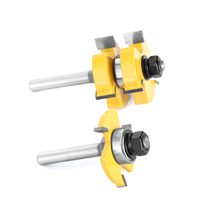 Routeur Bit Set 2PCS <span class=keywords><strong>8mm</strong></span> Shank Langue <span class=keywords><strong>Rainure</strong></span> Joint Routeur Bit Set <span class=keywords><strong>Fraise</strong></span> pour Bois Travail Du Bois - Product Image 5