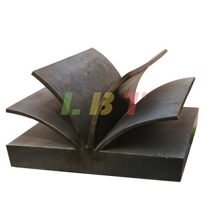 Escultura de Libro en Fibra de Vidrio, Imitación de Bronce, Decoración Artística para Exteriores y Campus - Product Image 5
