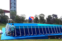 Kit de piscine extérieur à cadre au-dessus du sol intex moyen de 52 pouces à usage commercial pour enfants adultes Summer Water Party