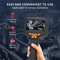 Nouveauté : Endoscope industriel portable avec câble de 5 m, écran IPS de 4,3 pouces, caméra de boroscope, inspection IP67, CMOS HD, petit format