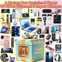 Boîte mystère de 5 gadgets technologiques avec smartphone, montre connectée, écouteurs, ordinateur portable, appareil photo - Pack surprise chanceux