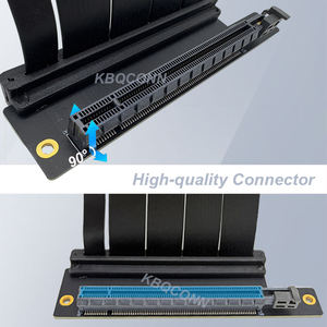 Câble élévateur PCIE 4.0 X16 <span class=keywords><strong>Carte</strong></span> d'extension 5-60m <span class=keywords><strong>pour</strong></span> cartes graphiques de bureau 32 GB/S Serveur de qualité industrielle Stock - Product Image 4