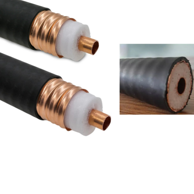 50 Ohms 7/8 Inch RF Feeder Cable Low Loss Corrugated Copper Tube Heliax LDF5-50A 7/8'' Telecommunication RF Coaxial Cable