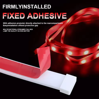 Espumoso 12V & 24V voiture LED bande colorée atmosphère intérieure 5m lumière pour voitures universelles accessoire de couleur rouge
